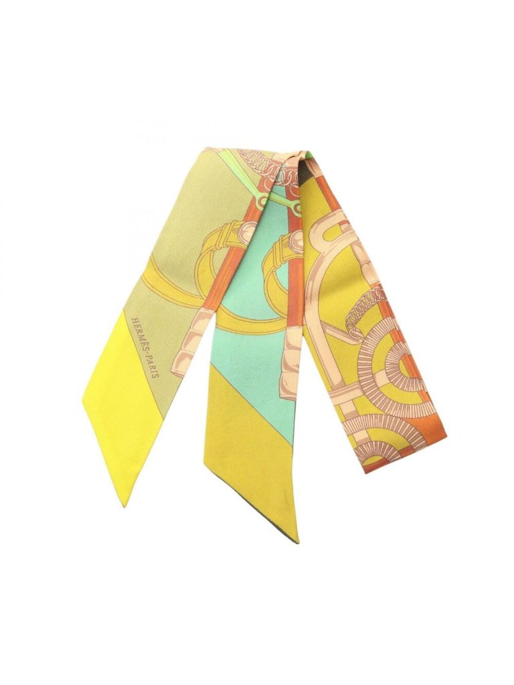 Hermes Scarf Twilly Eperon D'or Silk